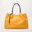 Thumbnail: Naomi - Yellow Vegan Leather Tote Bag
