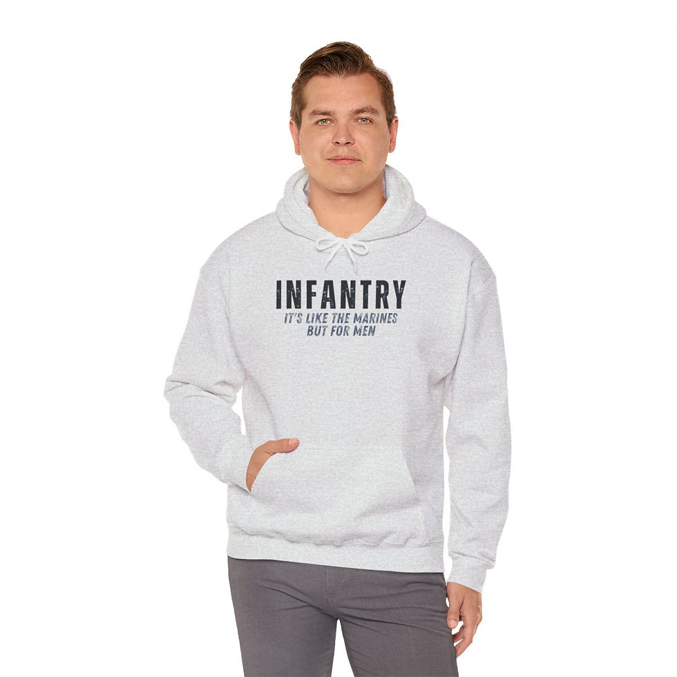 Thumbnail: Like The Marines Hooded Sweatshirt black letters