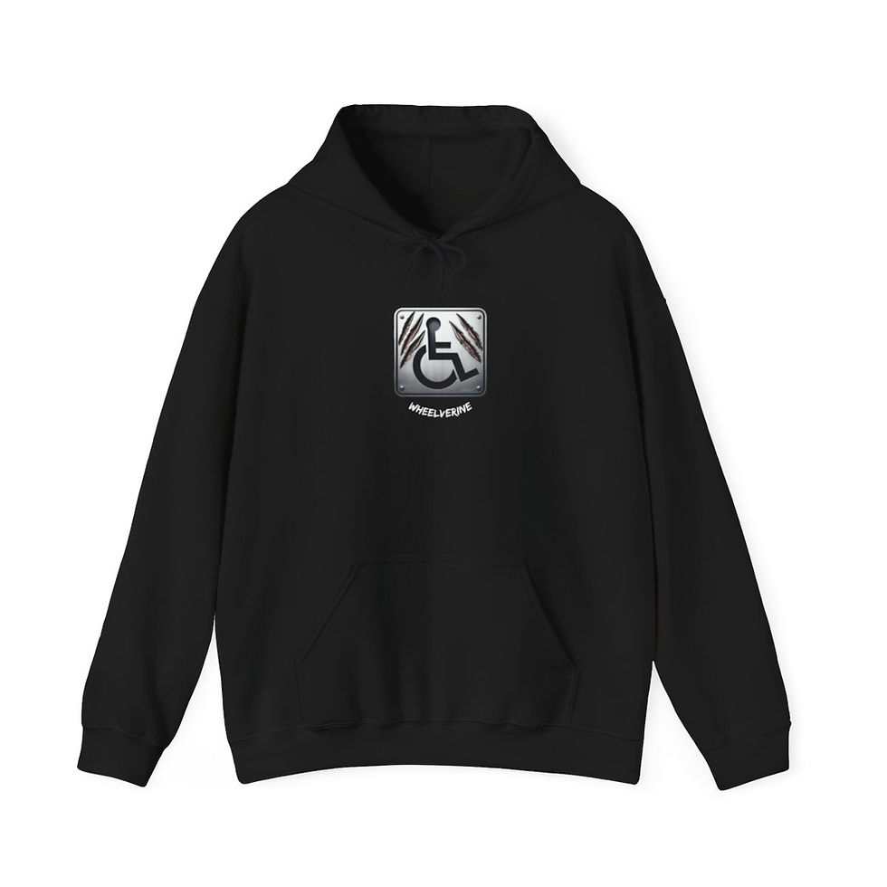 Wheelverine Hooded Sweatshirt white letters