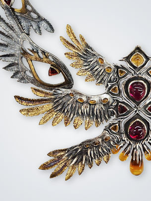 Haute Couture Silver Jewelry Necklace