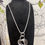 Thumbnail: 4 circle hammered necklace 
