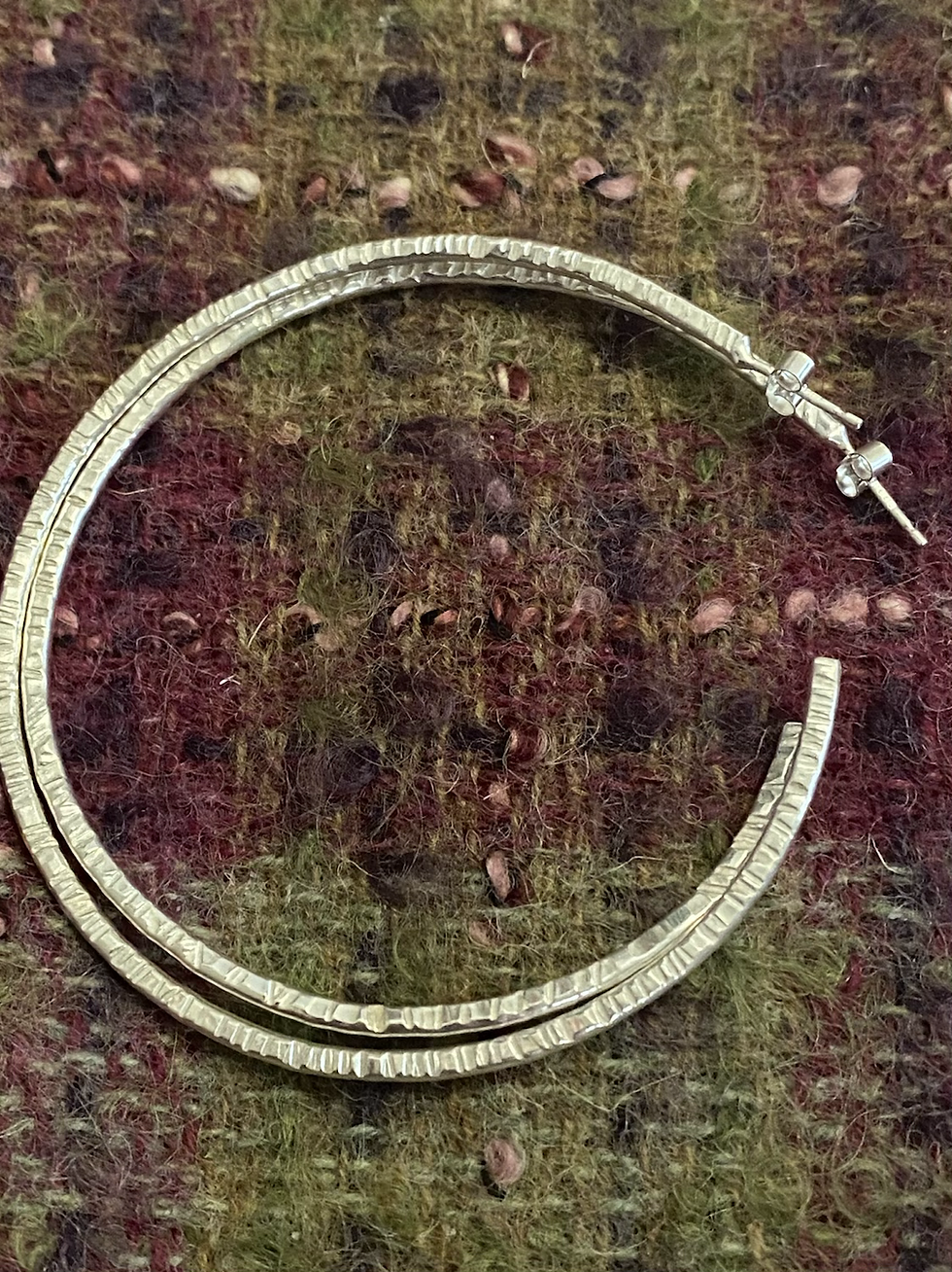Thumbnail: Large hoop earrings 
