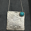 Thumbnail: Bothy house silver  necklace turquoise stone set 