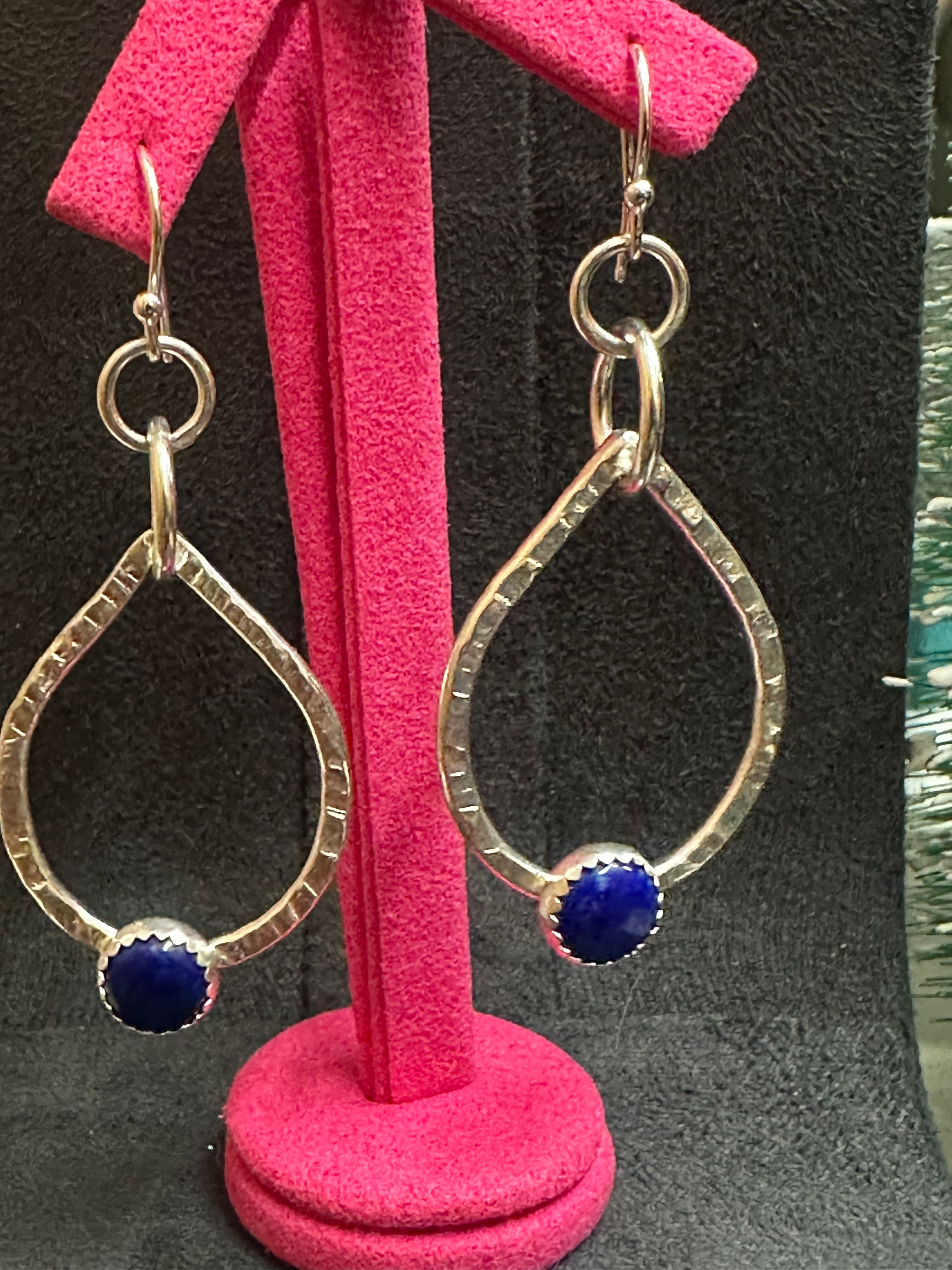 Teardrop Lapis  Lazuli earrings 