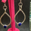 Thumbnail: Teardrop Lapis  Lazuli earrings 