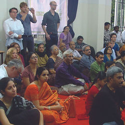 Teilnehmende des Symposiums mit archplus in Hyderabad