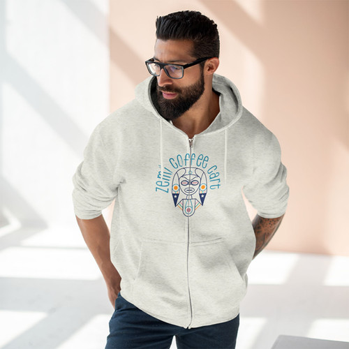Zemi Coffee Cart Zip Hoodie | Zemi Coffee Cart