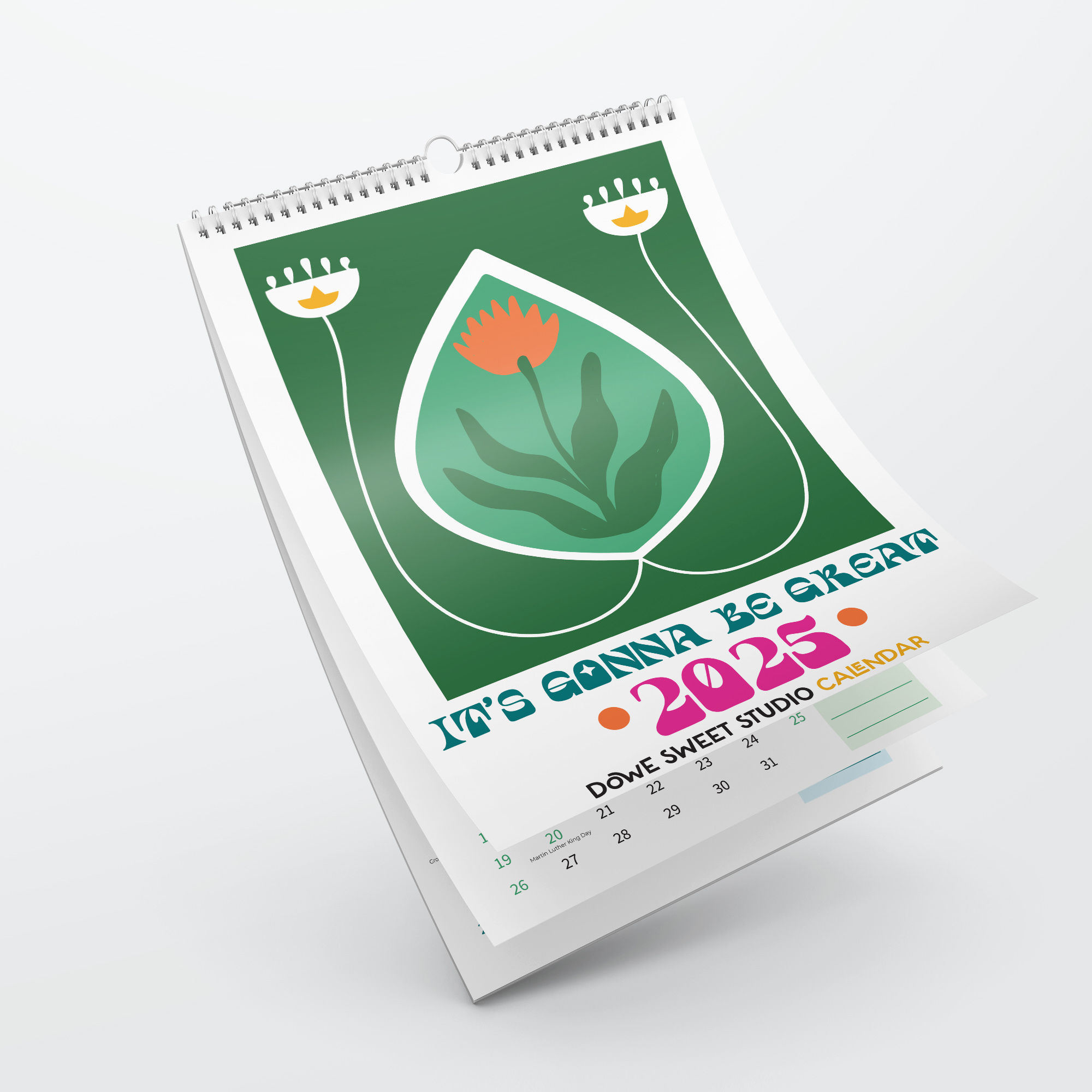 Calendar front cover design