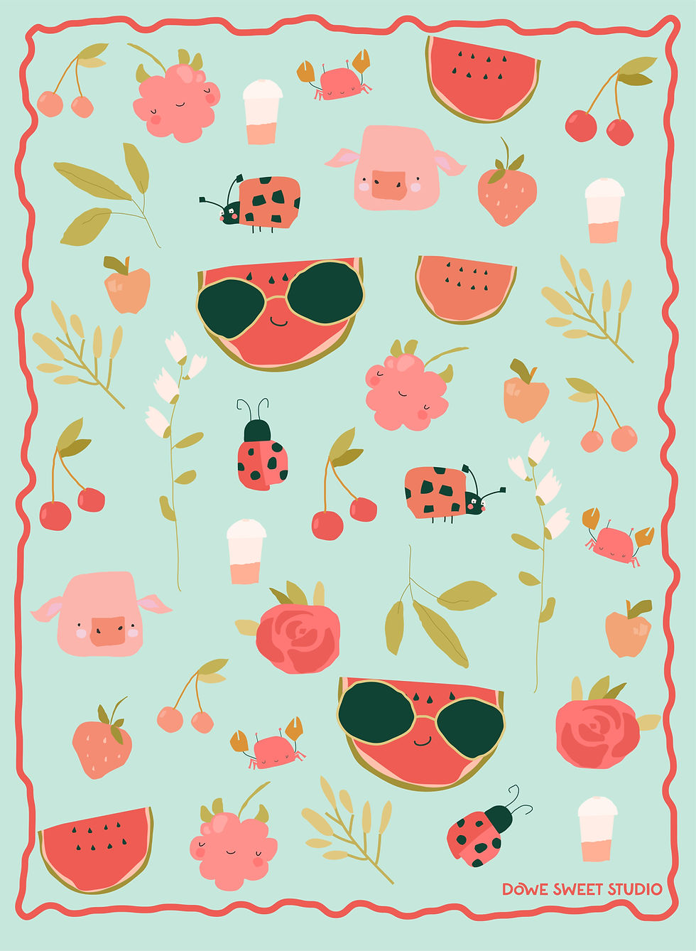 Thumbnail: Summer Watermelon Kitchen Towel