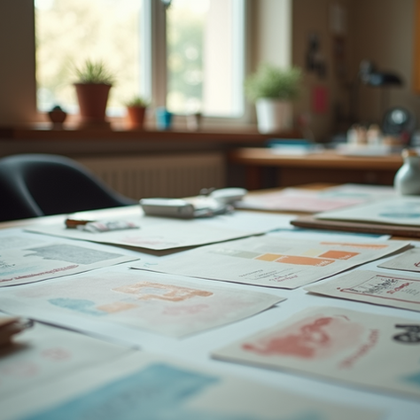 A vibrant atmosphere in a design studio that inspires creativity