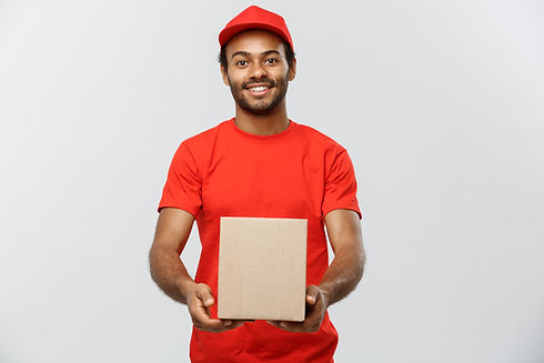 delivery-concept-portrait-happy-african-american-delivery-man-red-cloth-holding-box-packag