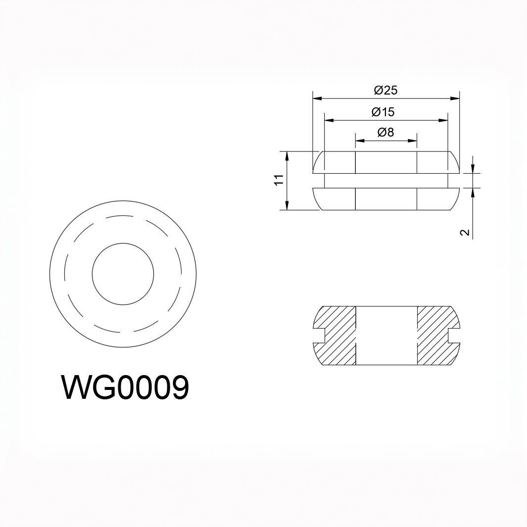 Wire Grommet 12mm Hole – WG0009 (Pack of 10)
