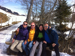 Inge und Tina mit ihren Partnern