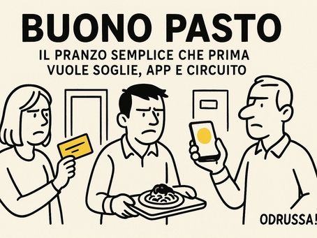 Buono pasto: il pranzo semplice che prima vuole soglie, app e circuito