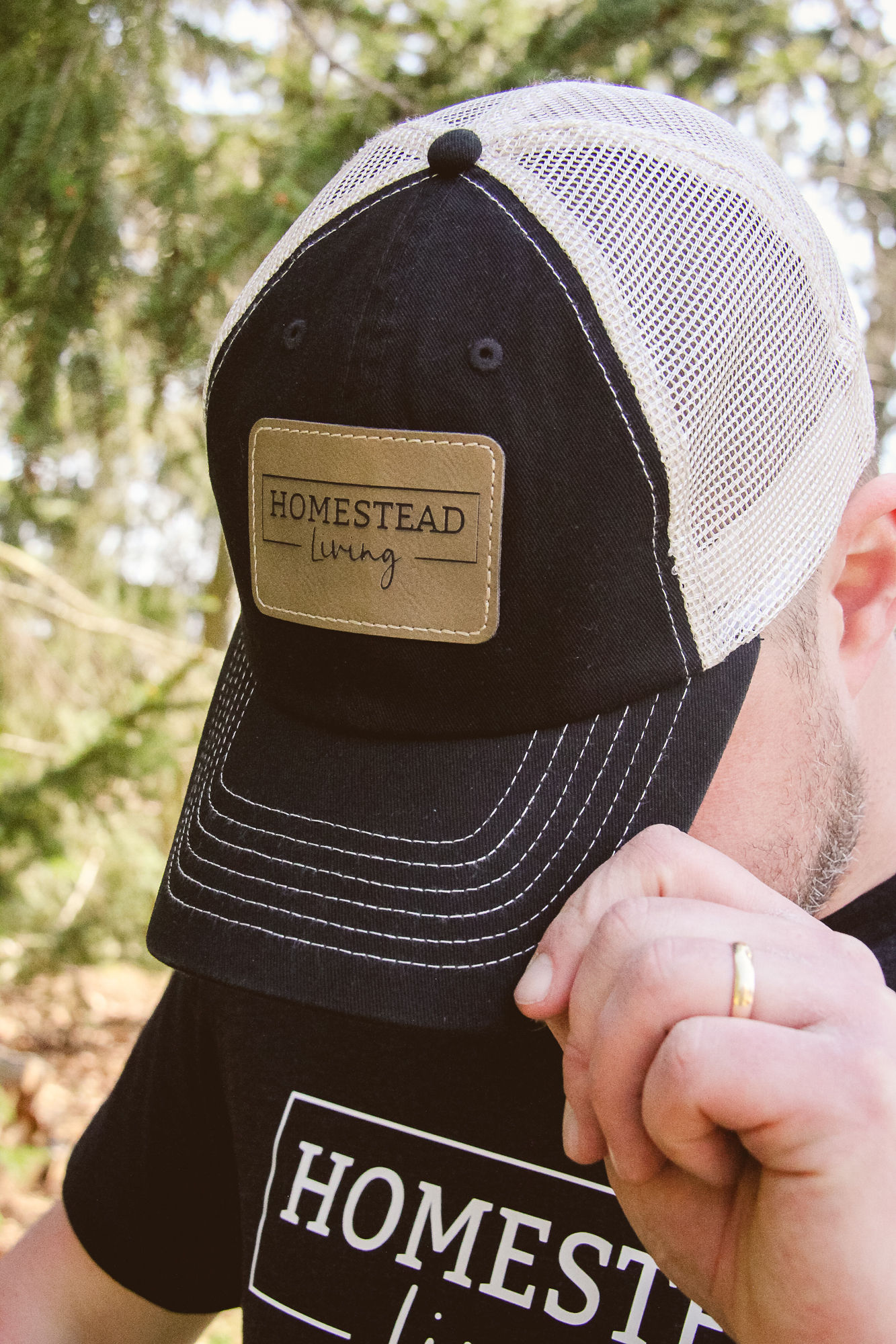 Black & Beige Unisex Hats