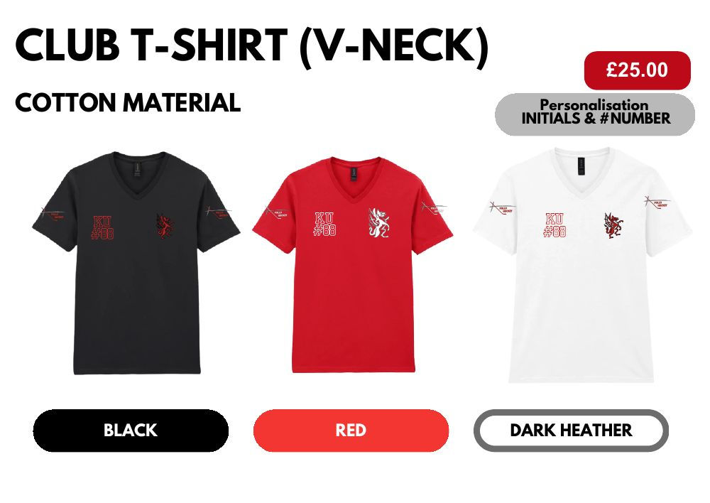 Club T-shirt - V-neck