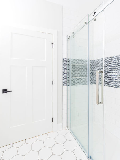 Bathroom interior in the Voyager Bungalow with Walkout built by JonesCo Builders