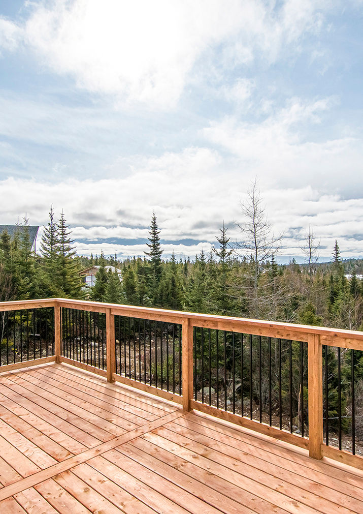 Back exterior of the Deerfoot Two Story built by JonesCo Builders