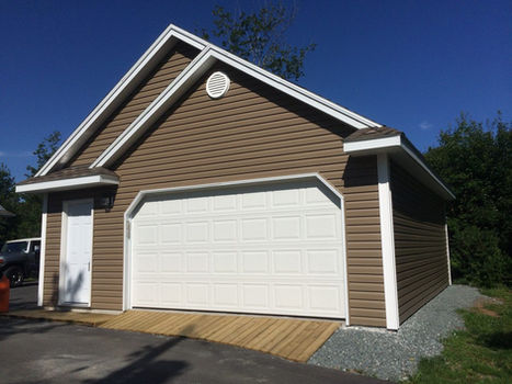 Designer garage built by JonesCo Builders