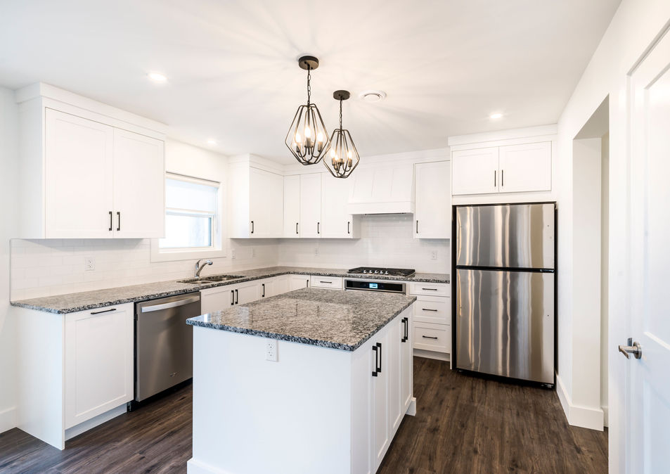 Kitchen interior in the Owl Two Story built by JonesCo Builders