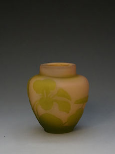 ガレ　芙蓉文小花器　
Gallé  Small Vase with Furong