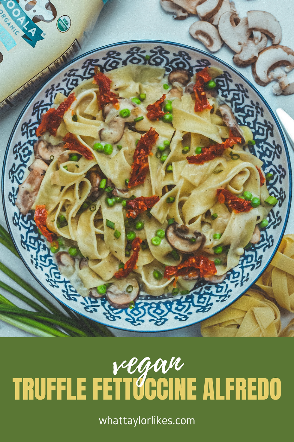 VEGAN TRUFFLE FETTUCCINE ALFREDO - whattaylorlikes