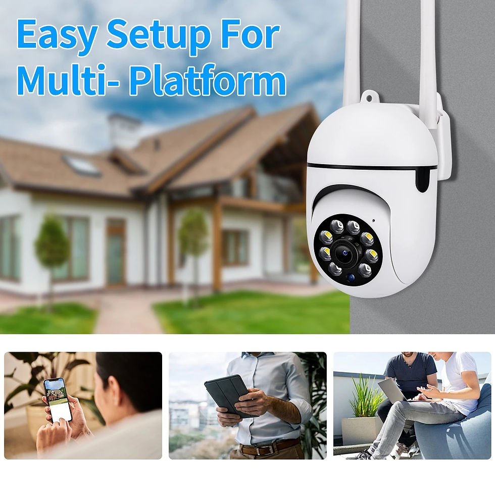 Miniatura: 8MP Wireless IP Outdoor Security Surveillance Camera PTZ with 4X Zoom AI Human T