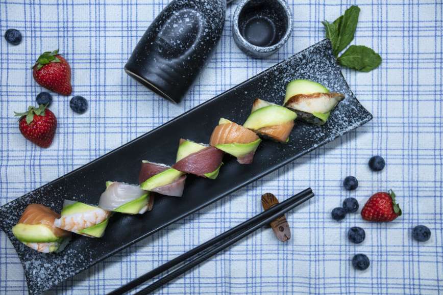 Arranged Food and Objects