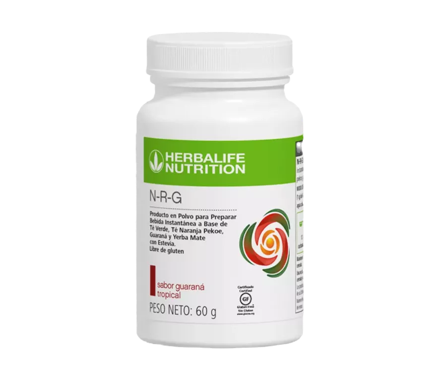 Herbalife N.R.G. Nature's Raw Guaraná, suplemento con extracto de guaraná en tabletas, ideal para complementar la alimentació