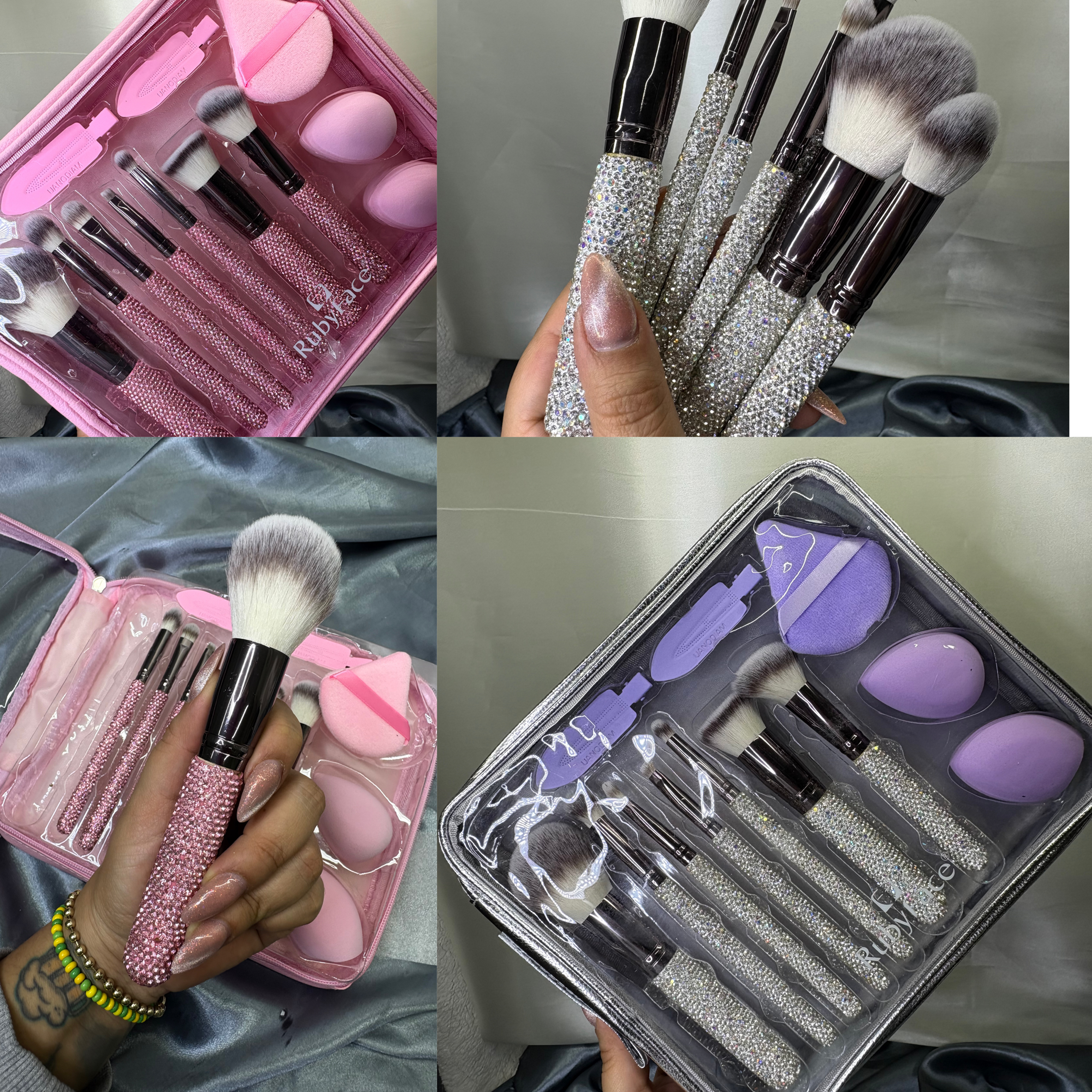 Brochas virales pedrería premium