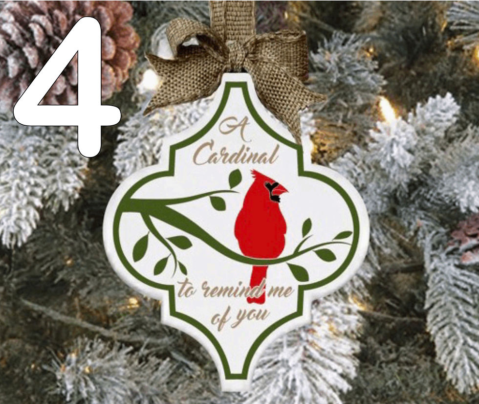 Thumbnail: Cardinals with different quotes in memory of lost loved ones