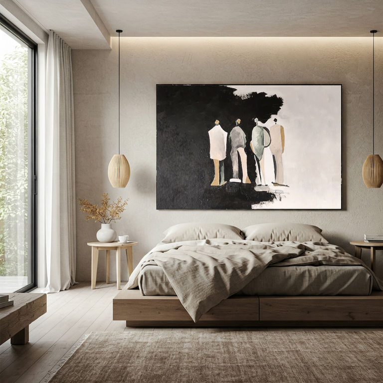 Brace, 2025, Acrylic on Canvas -  16 x 18 inch 
Contemporary style original wall art