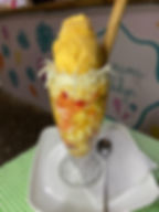 Salpicón con Queso y Helado 