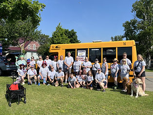A group photo of MDSCAA staff during the 4th of July parade in 2025.