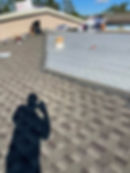 Asphalt shingle installation in a roofing project gallery