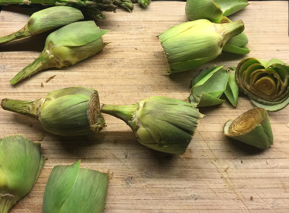 Arranged Food and Objects