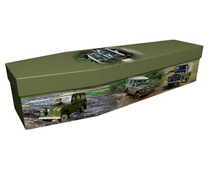Landrover Cardboard Coffin