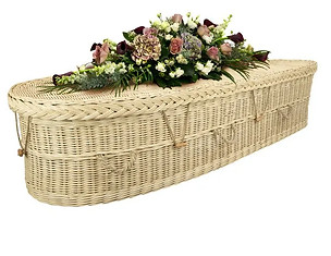 The Rattan Teardrop Coffin