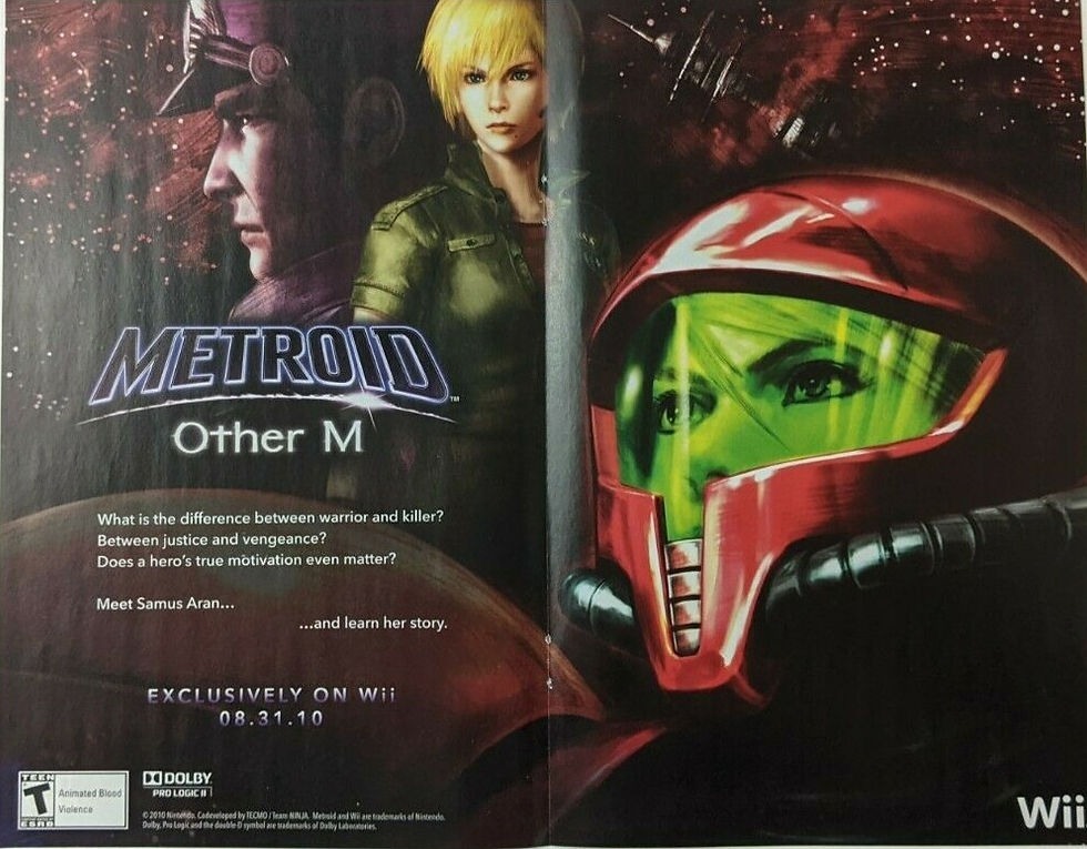 Anuncio de revista gringa de Metroid Other M