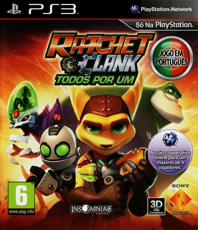 Portada portuguesa Ratchet & Clank All 4 One