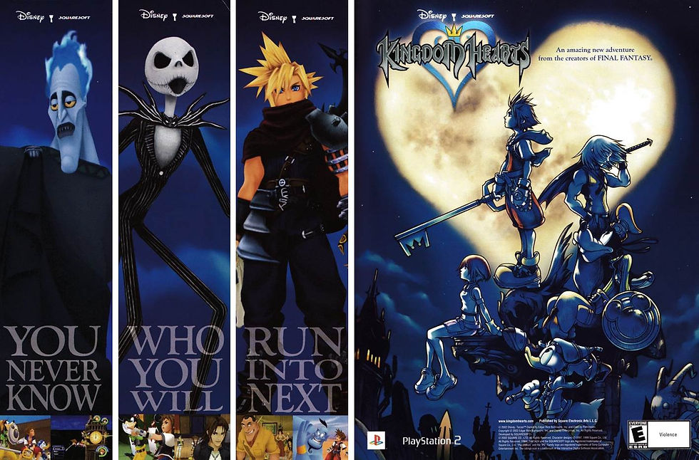 Anuncio de revista gringa de Kingdom Hearts