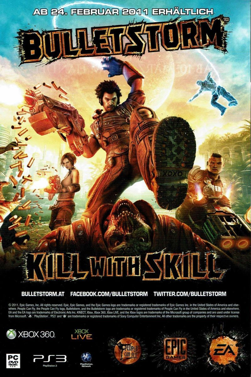 Anuncio germánico de BulletStorm