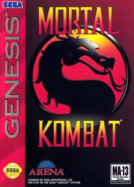 Portada para SEGA Genesis de Mortal Kombat