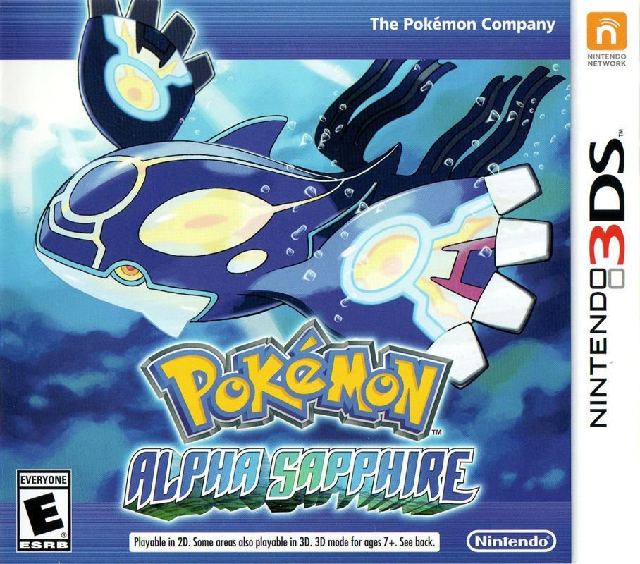 Portada americana de Pokémon Alpha Sapphire
