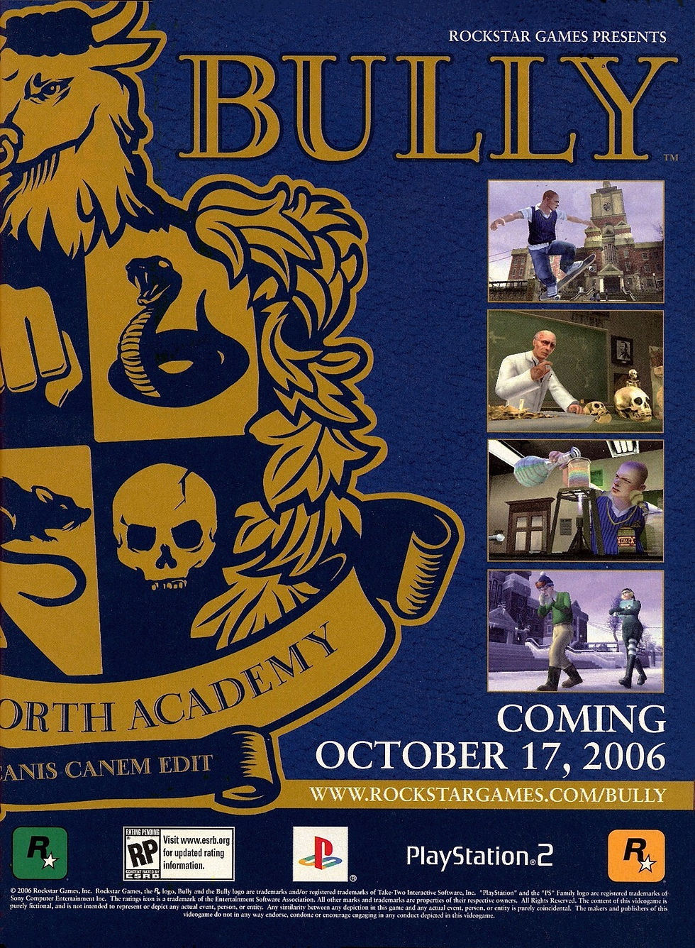 Anuncio de revista gringa de Bully