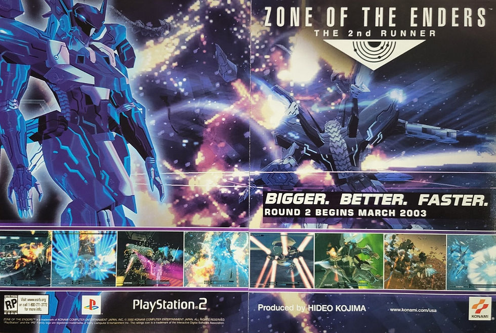 Anuncio de revista gringa de Zone of the Enders: The 2nd Runner
