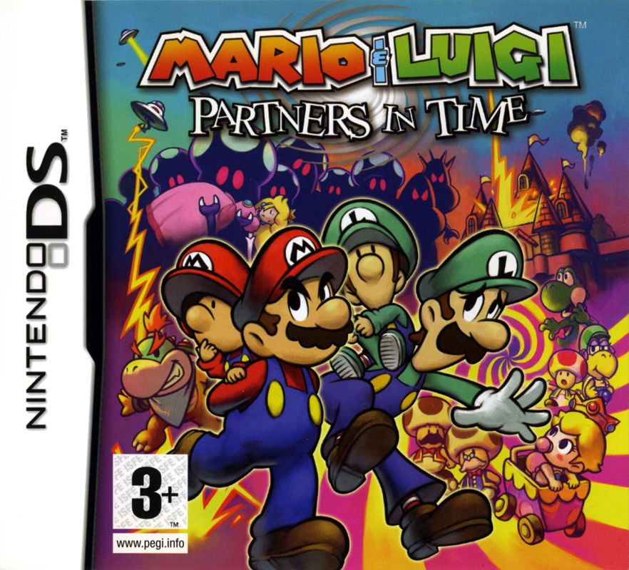 Portada europerra de Mario & Luigi: Partners in Time
