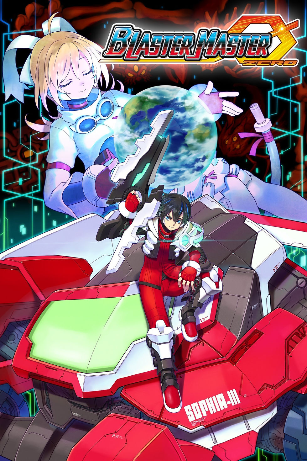 Uno de los varios artes promocionales de Blaster Master Zero