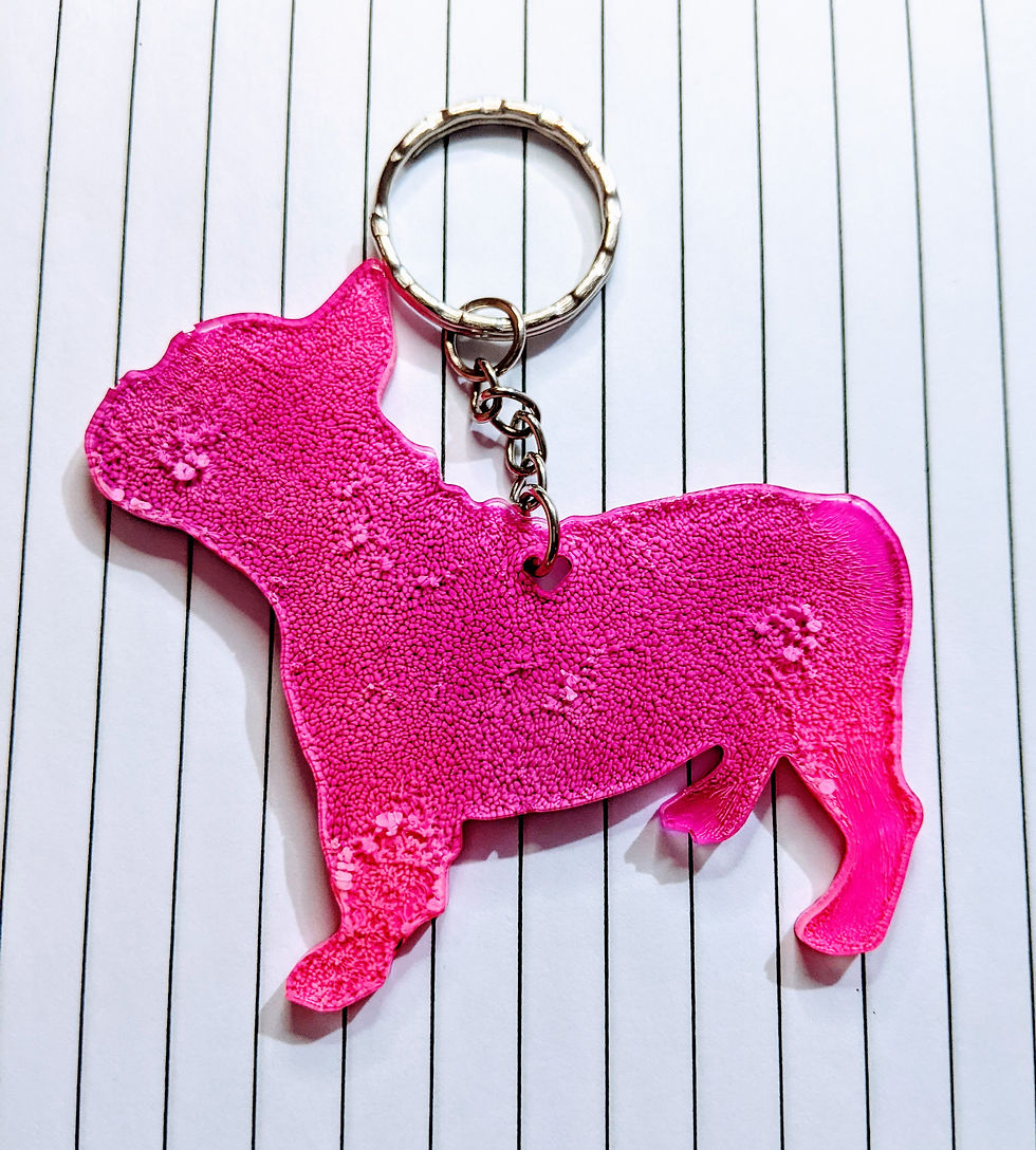 Thumbnail: Custom Frenchie Keyring 