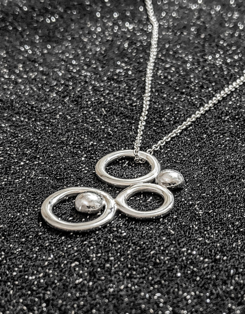 Thumbnail: Silver Handmade Circle Pendant